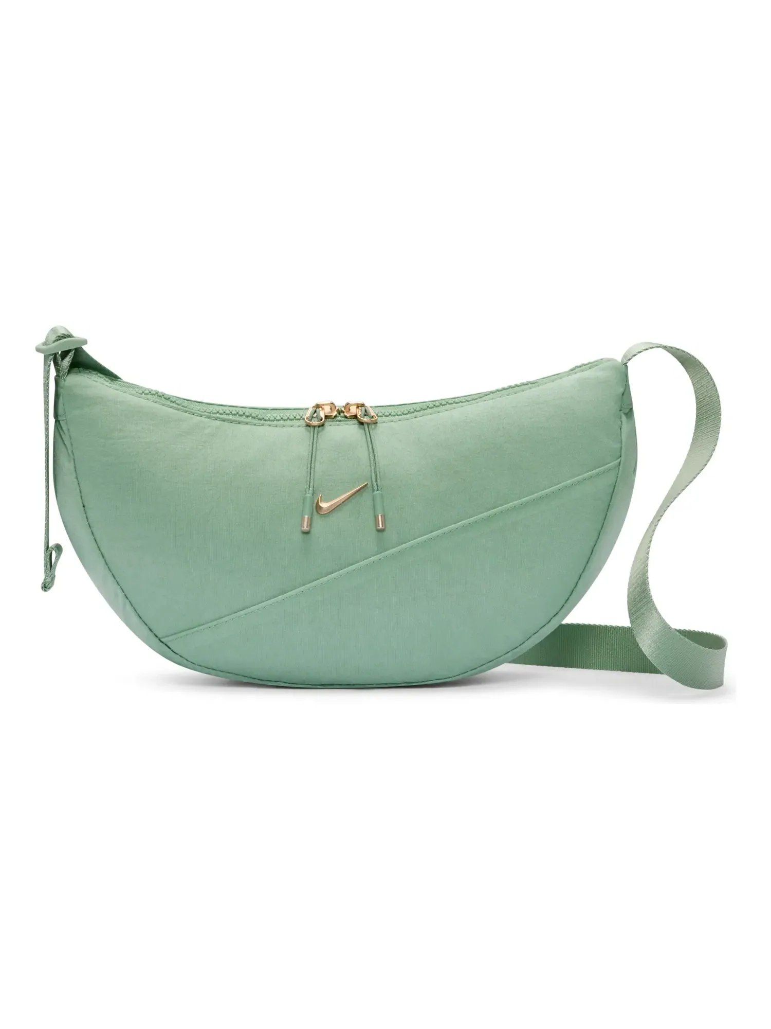 Сумка через плечо Nike Aura 4L Crescent Crossbody Bag 'Steam LT TRNSPRNT GLD' HQ4370-008 — изображение 1 из 4, зеленый