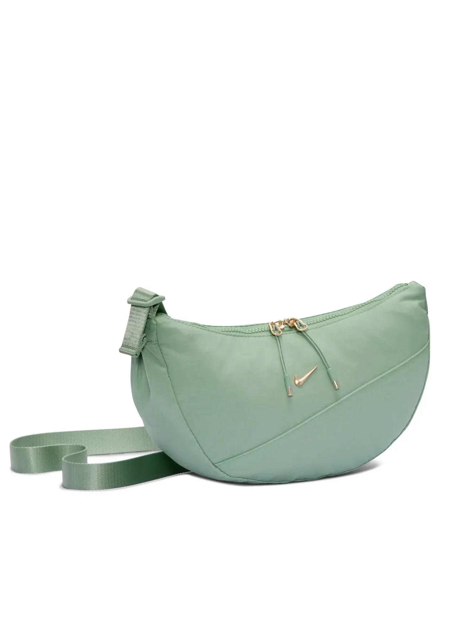 Сумка через плечо Nike Aura 4L Crescent Crossbody Bag 'Steam LT TRNSPRNT GLD' HQ4370-008 — изображение 2 из 4, зеленый