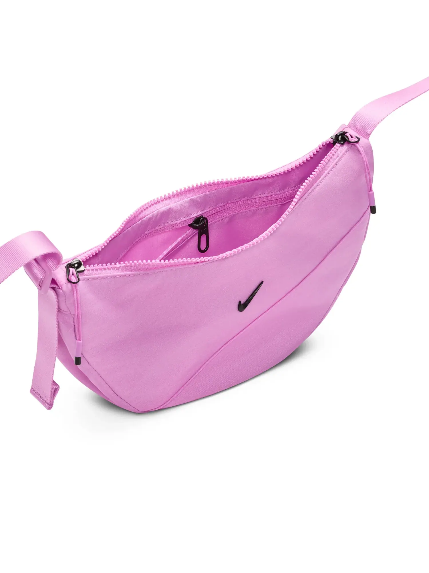 Сумка через плечо Nike Aura 4L Crescent Crossbody Bag 'Light Magenta Sm Black Electric' HQ4370-503 — изображение 3 из 4