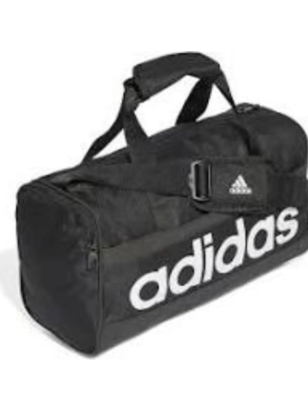 Сумка adidas Essentials Linear Duffel Bag 'Black White' — 3