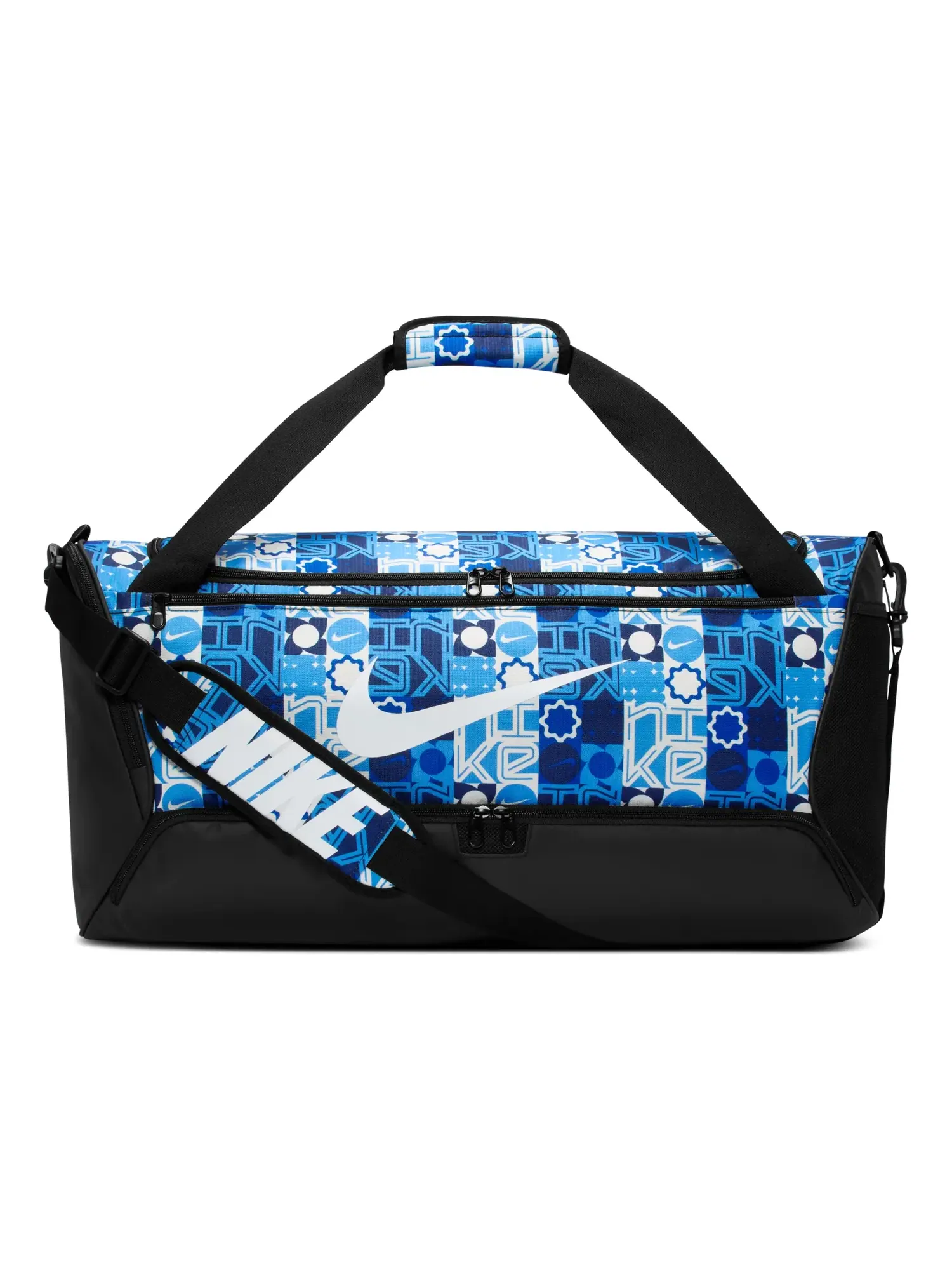 Спортивная сумка Nike Brasilia 60L Training Duffel Bag 'University Blue Black White' IH7846-412 — 1