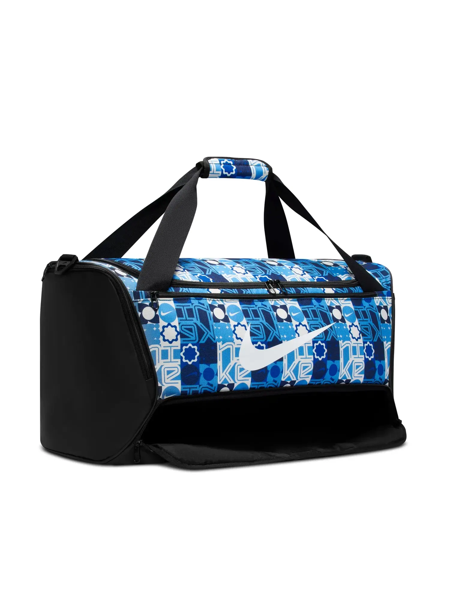 Спортивная сумка Nike Brasilia 60L Training Duffel Bag 'University Blue Black White' IH7846-412 — 2