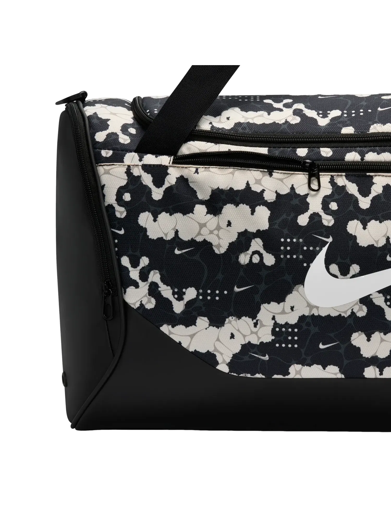 Спортивная сумка Nike Brasilia Allover Print Training Duffel Bag 60L Medium 'Chalk Black White' IH7849-103 — 3