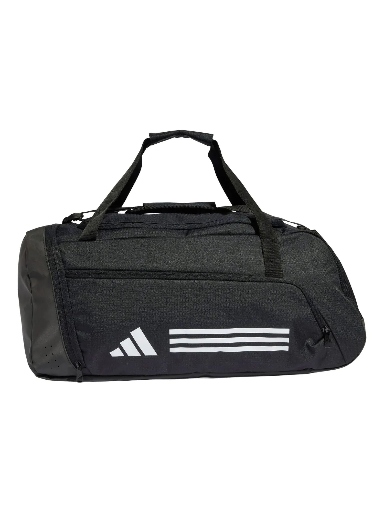 Спортивная сумка Adidas Essentials 3-Stripes Duffel Bag Medium — изображение 1 из 2, черный/белый