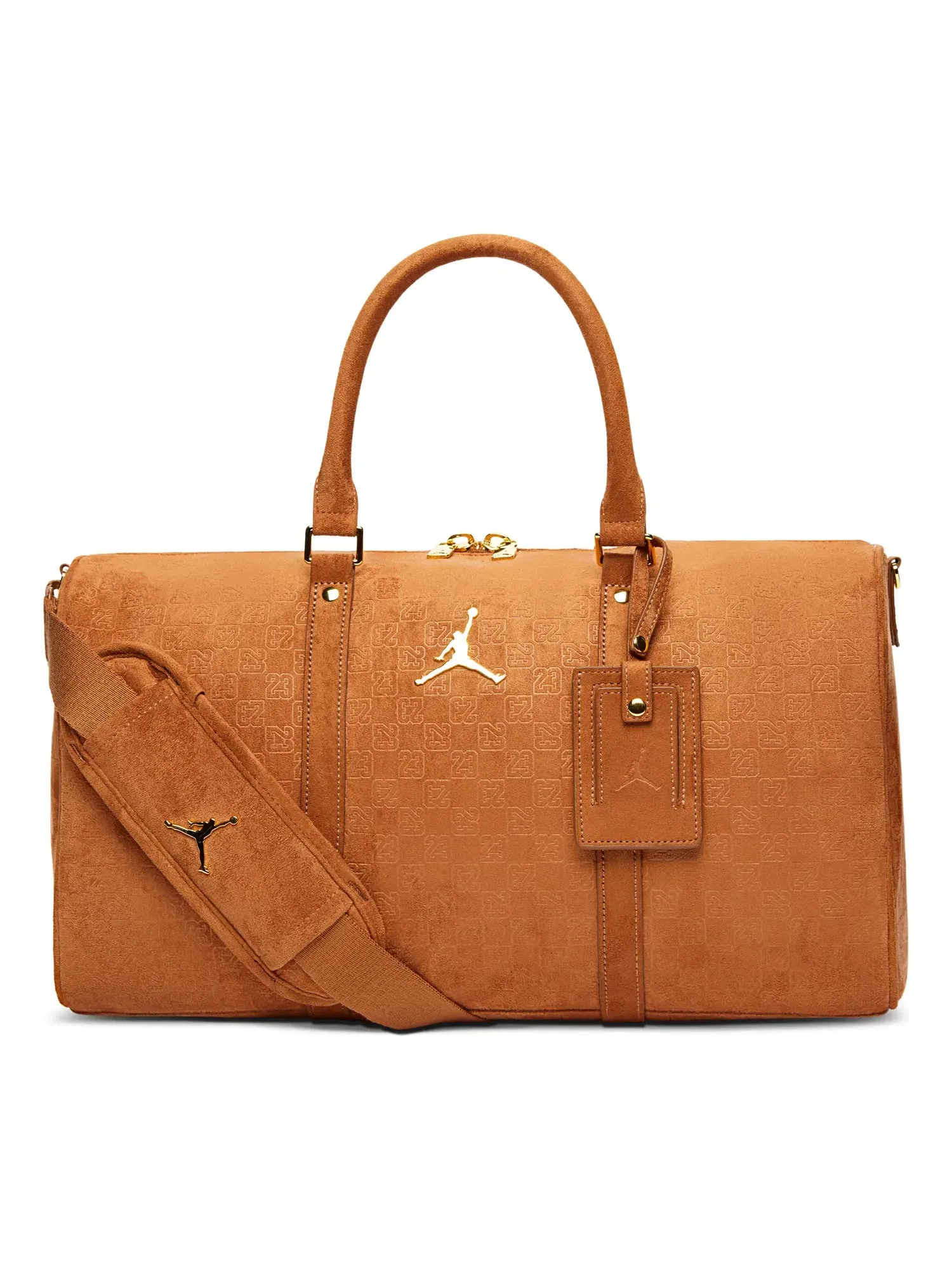 Мужская сумка-дафл с принтом Air Jordan Suede Monogram Duffel 25L — 1