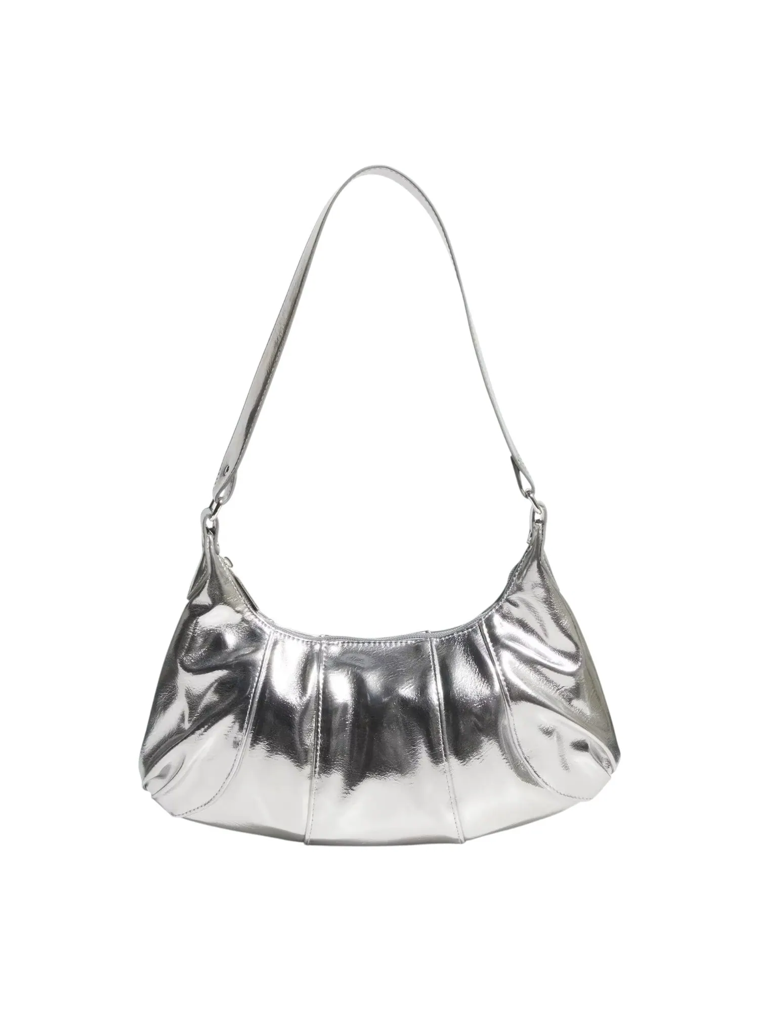 Сумка женская adidas HOBO из экокожи 'Silver' — изображение 2 из 4, серебряный