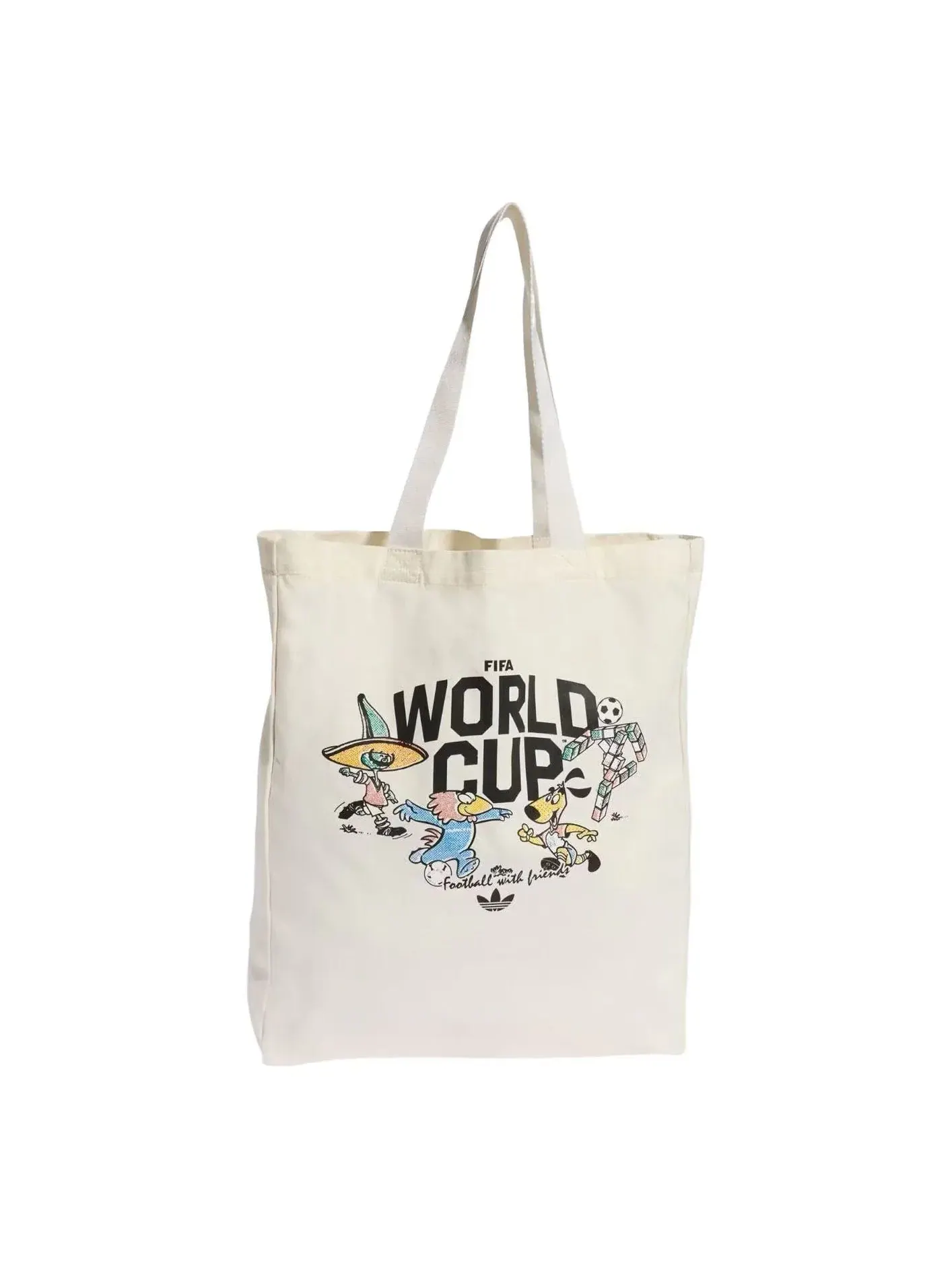 Сумка-шоппер Adidas FIFA World Cup 26 Mascot Tote 'Cloud White' KE9640 — изображение 1 из 5, бежевый