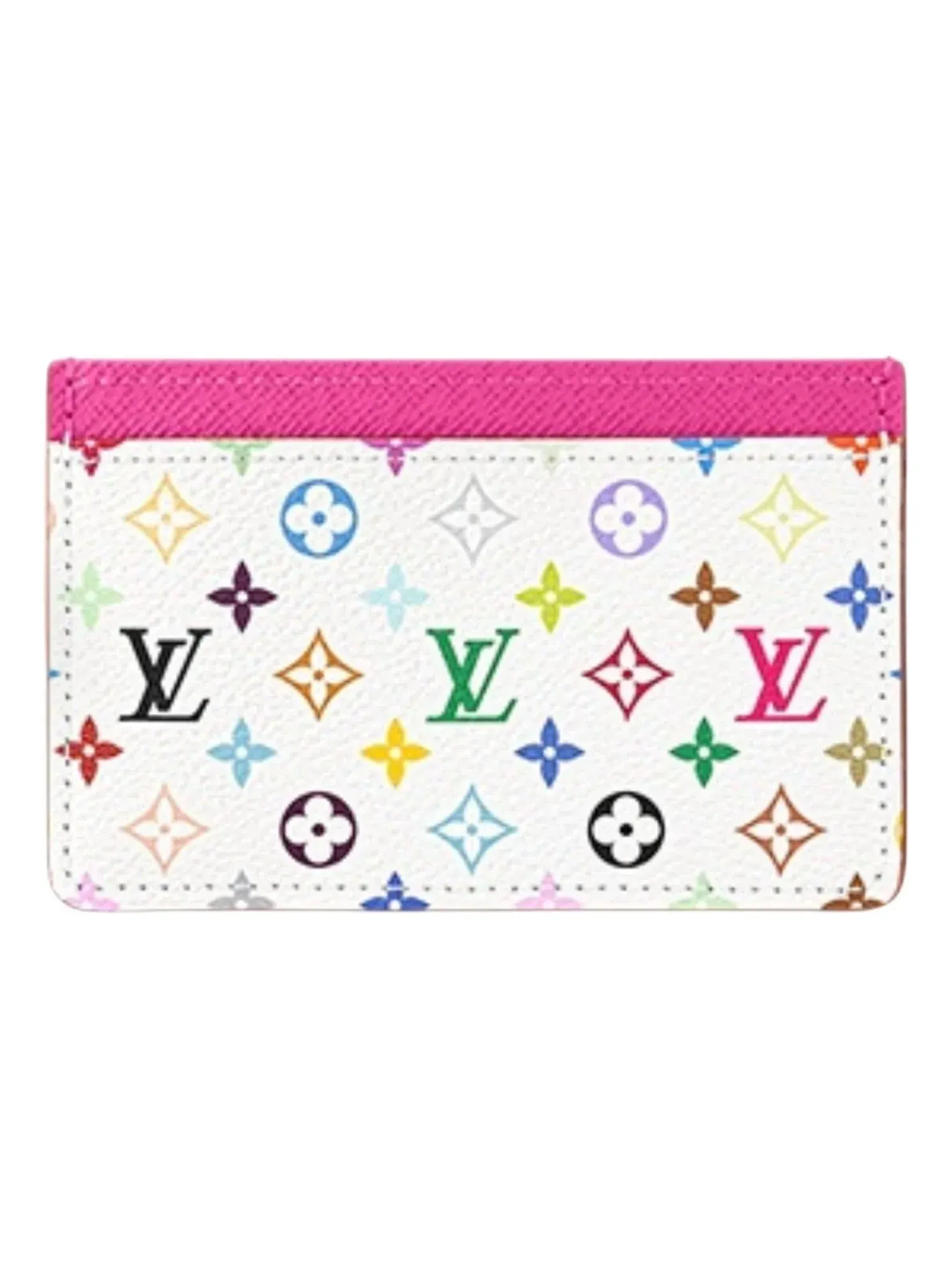 Кардхолдер LOUIS VUITTON x Takashi Murakami 'Белый разноцветный' — изображение 1 из 4