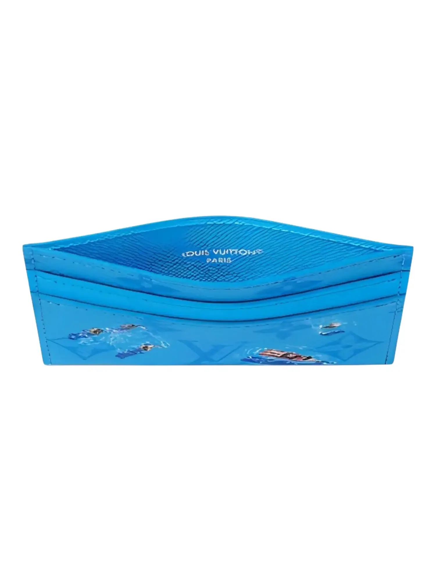 Двойной футляр для карт Louis Vuitton Pool 'Blue Lagoon' — изображение 3 из 4, синий