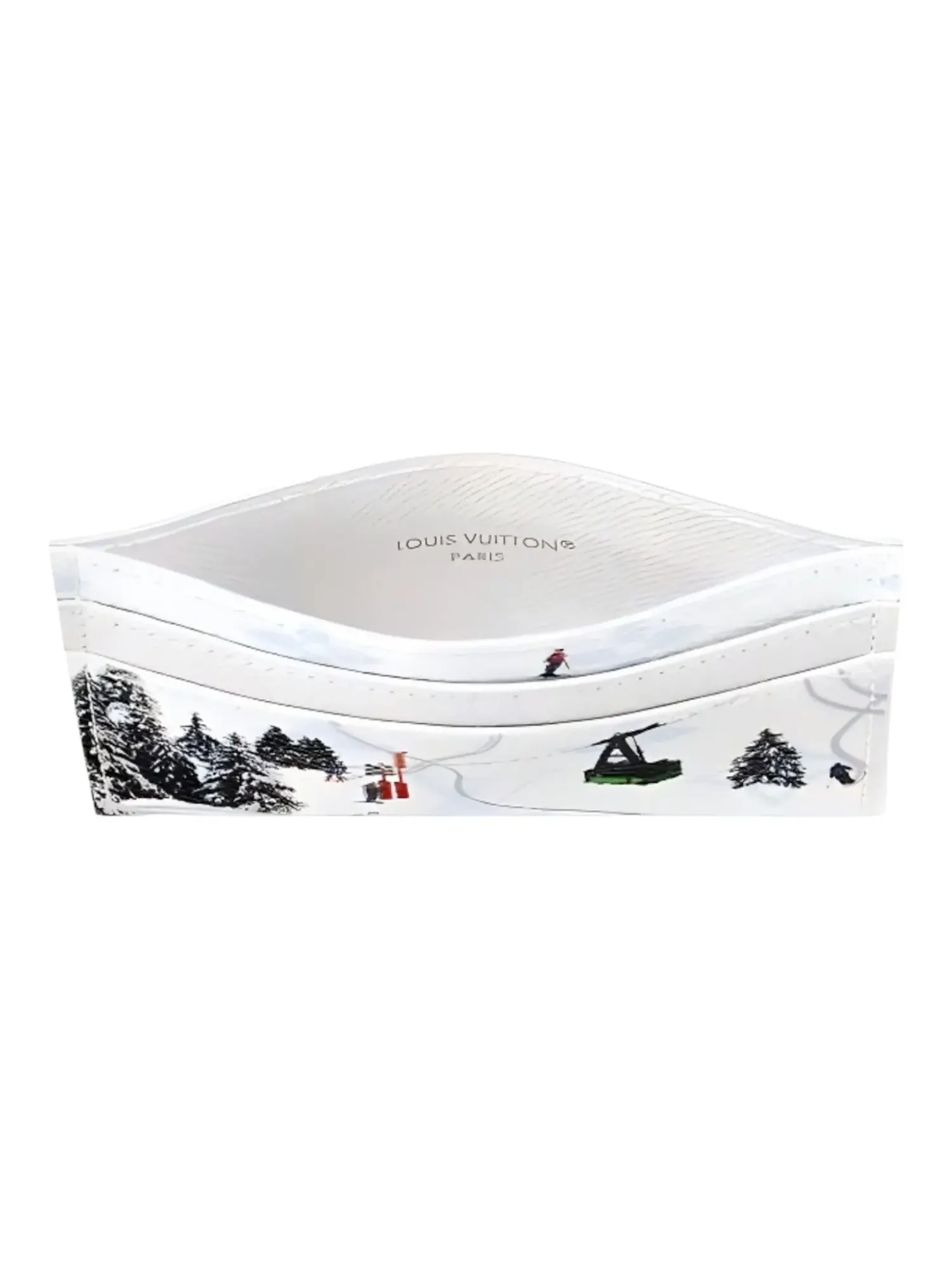 Двойной футляр для карт Louis Vuitton Ski, белый, модель — изображение 3 из 4