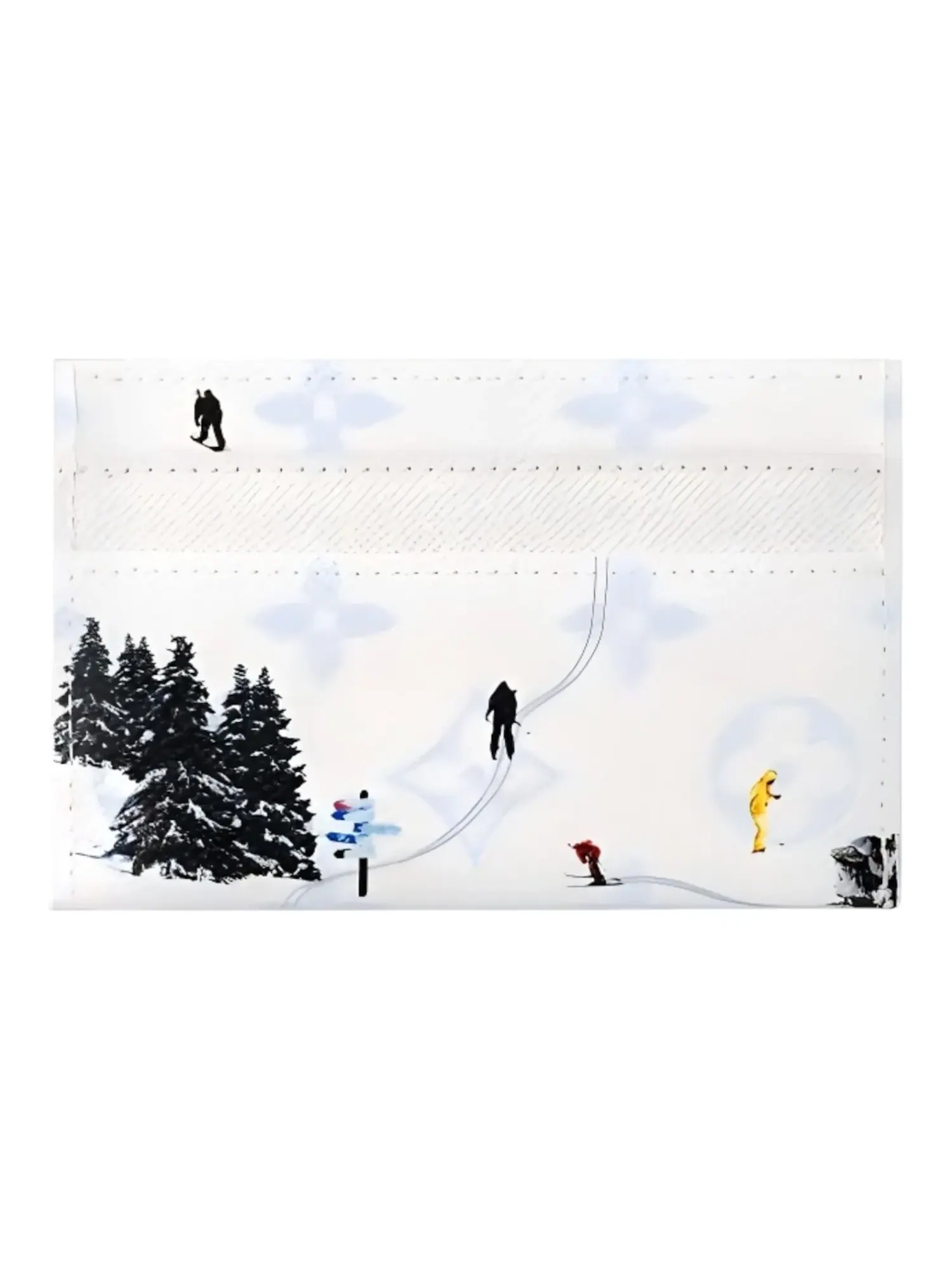 Двойной футляр для карт Louis Vuitton Ski, белый, модель — изображение 4 из 4