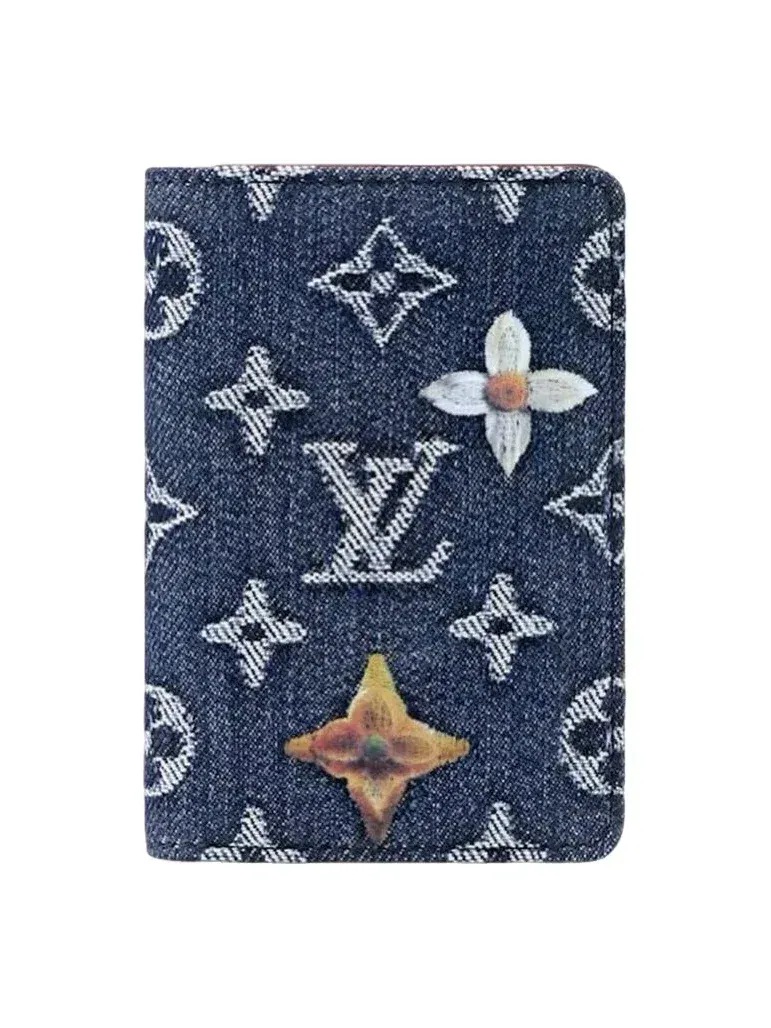 Органайзер для карт с джинсовой отделкой Pocket Organizer LOUIS VUITTON — изображение 1 из 5, синий