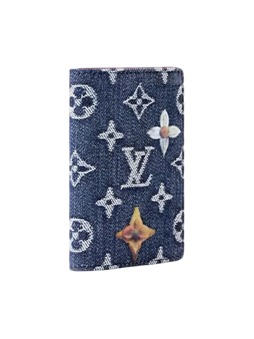 Органайзер для карт с джинсовой отделкой Pocket Organizer LOUIS VUITTON — изображение 2 из 5, синий