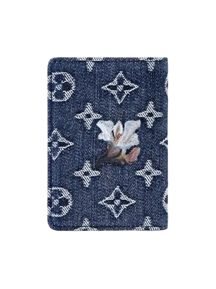 Органайзер для карт с джинсовой отделкой Pocket Organizer LOUIS VUITTON — изображение 3 из 5, синий