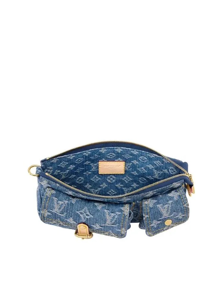 Клатч-аксессуар Louis Vuitton Blue — изображение 3 из 4, синий