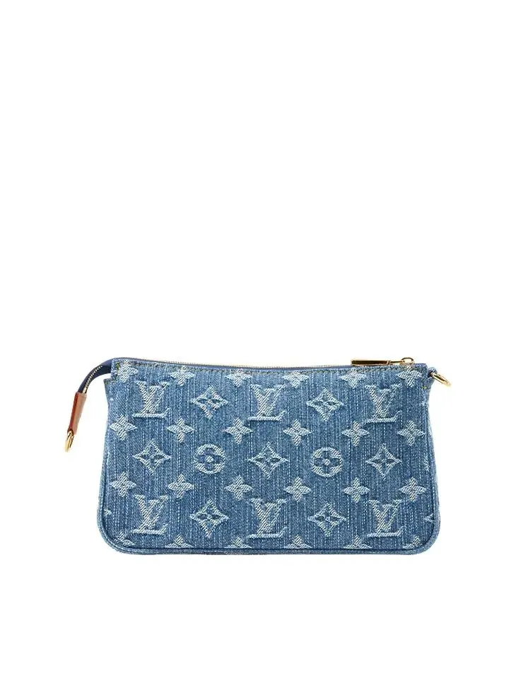 Клатч-аксессуар Louis Vuitton Blue — изображение 4 из 4, синий