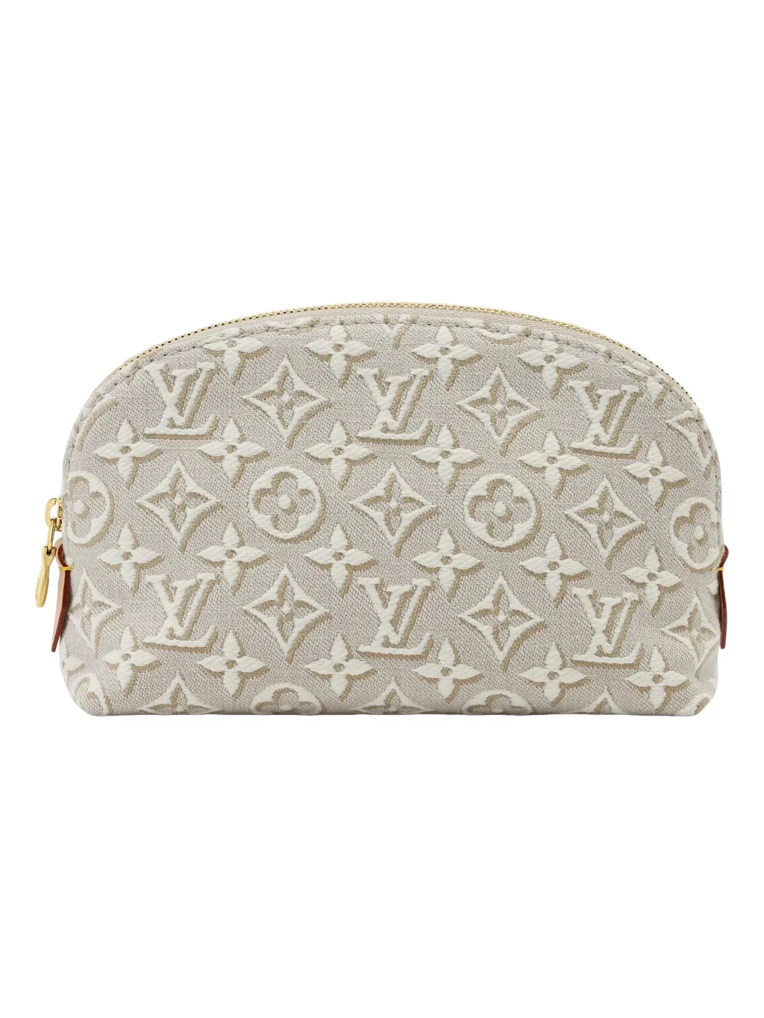 Женская сумка косметичка с принтом Pochette Cosmétique PM Louis Vuitton — изображение 1 из 5, бежевый