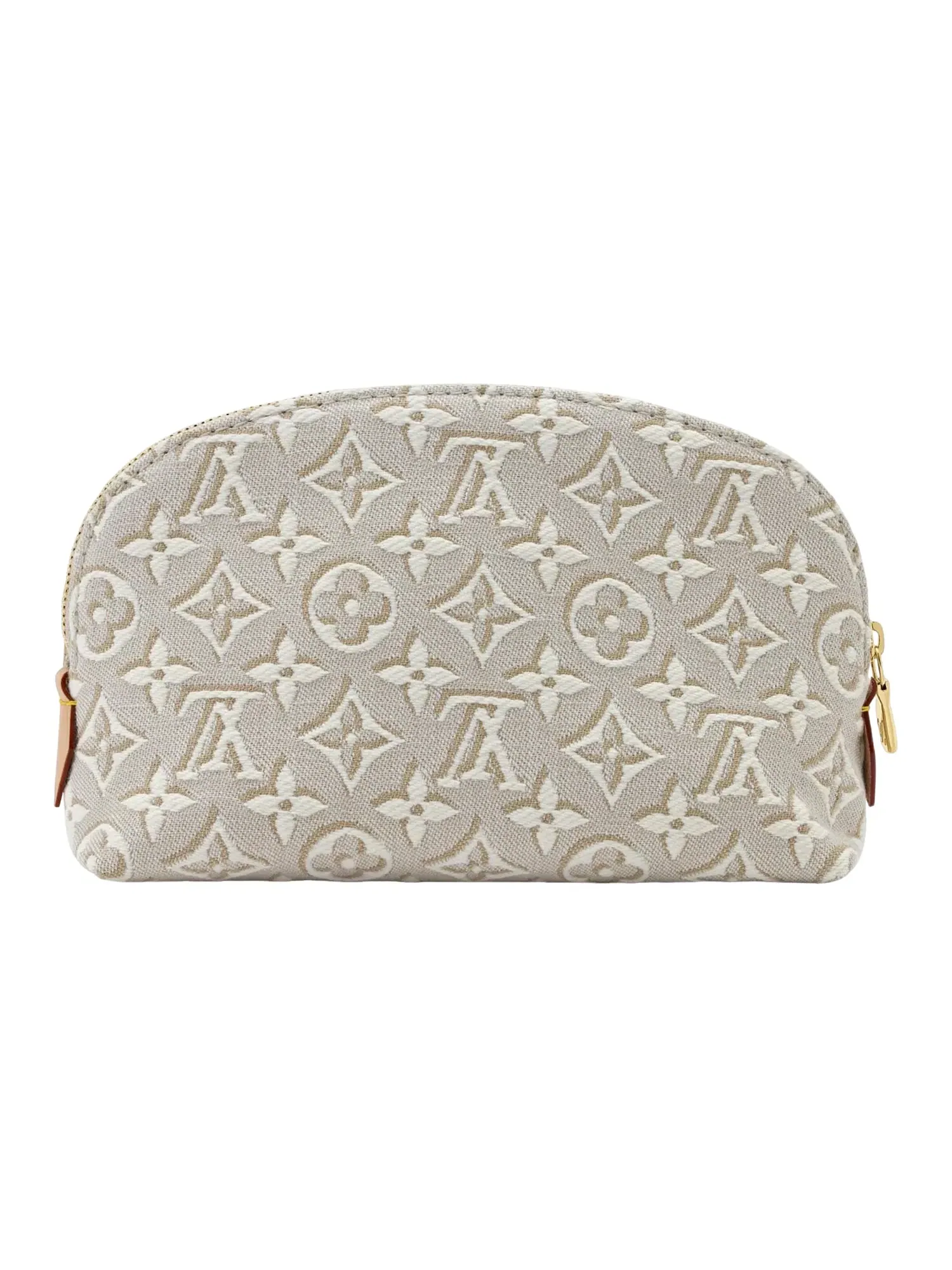Женская сумка косметичка с принтом Pochette Cosmétique PM Louis Vuitton — изображение 3 из 5, бежевый