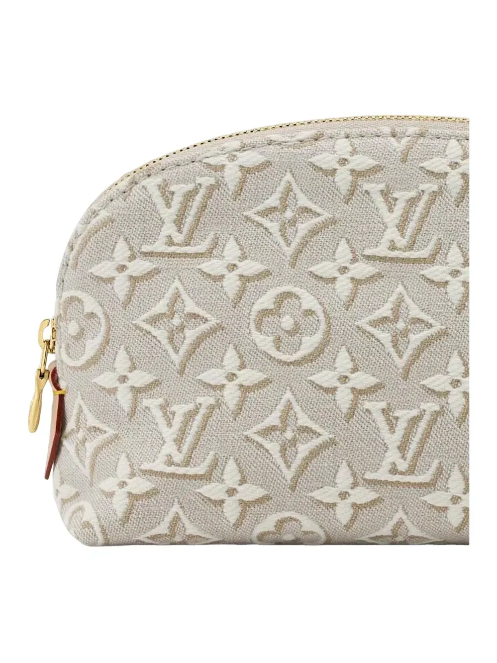 Женская сумка косметичка с принтом Pochette Cosmétique PM Louis Vuitton — изображение 5 из 5, бежевый