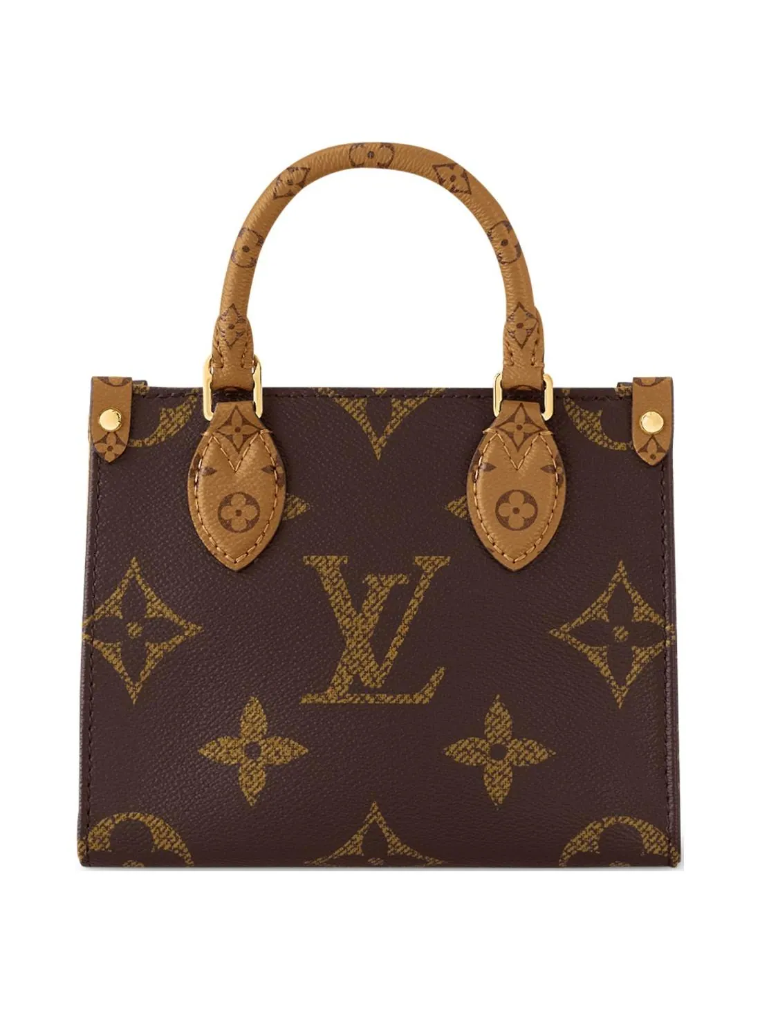 Сумка Louis Vuitton OnTheGo BB Monogram Reverse Canvas Handbag — изображение 2 из 5, коричневый