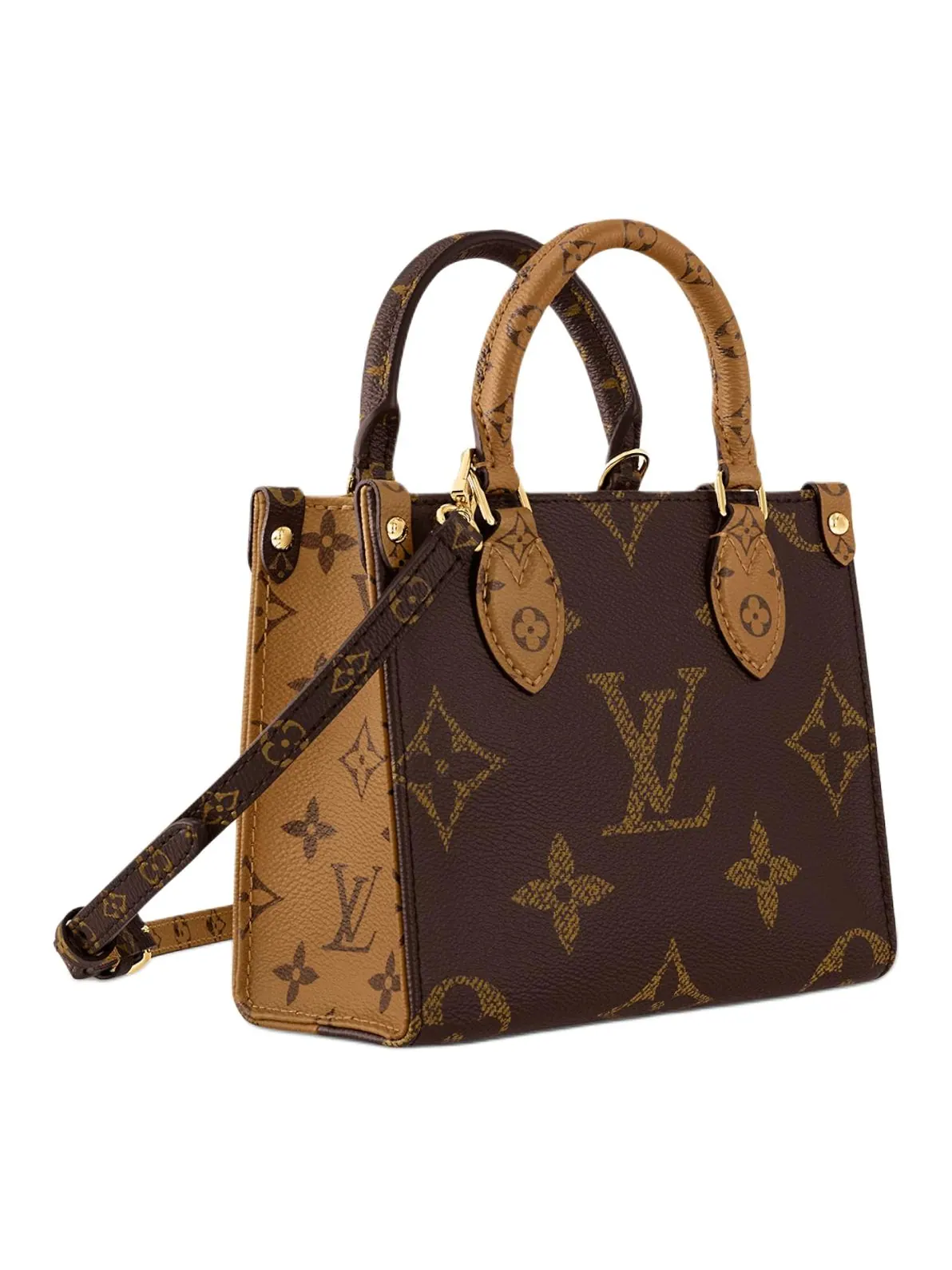 Сумка Louis Vuitton OnTheGo BB Monogram Reverse Canvas Handbag — изображение 3 из 5, коричневый