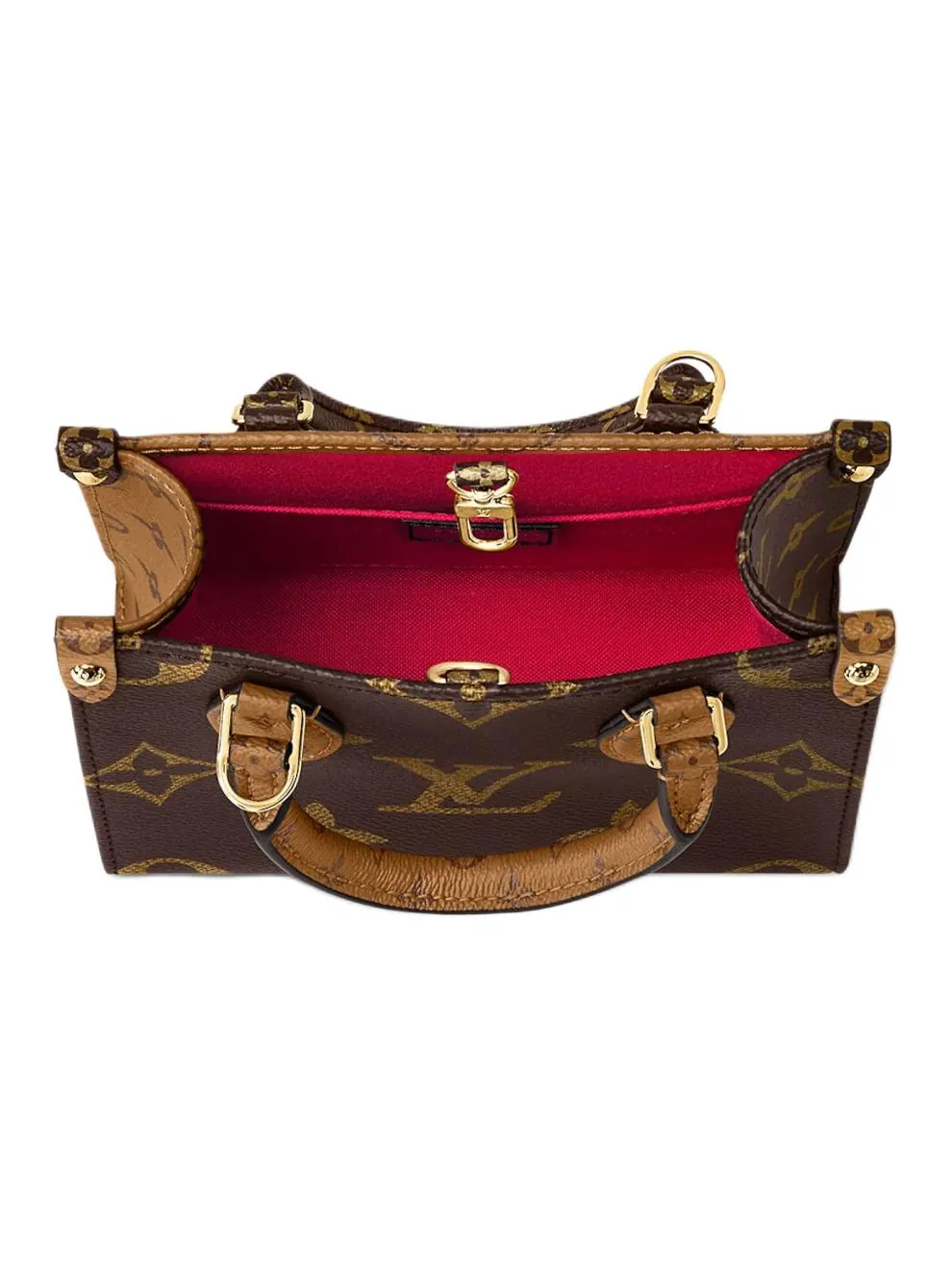 Сумка Louis Vuitton OnTheGo BB Monogram Reverse Canvas Handbag — изображение 4 из 5, коричневый