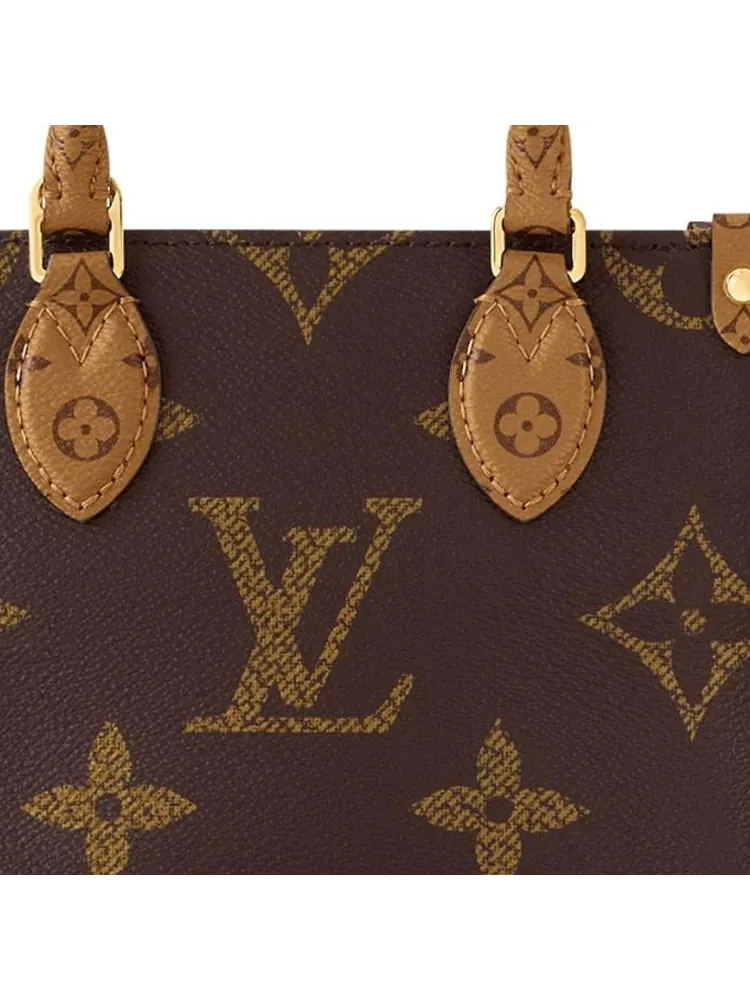 Сумка Louis Vuitton OnTheGo BB Monogram Reverse Canvas Handbag — изображение 5 из 5, коричневый