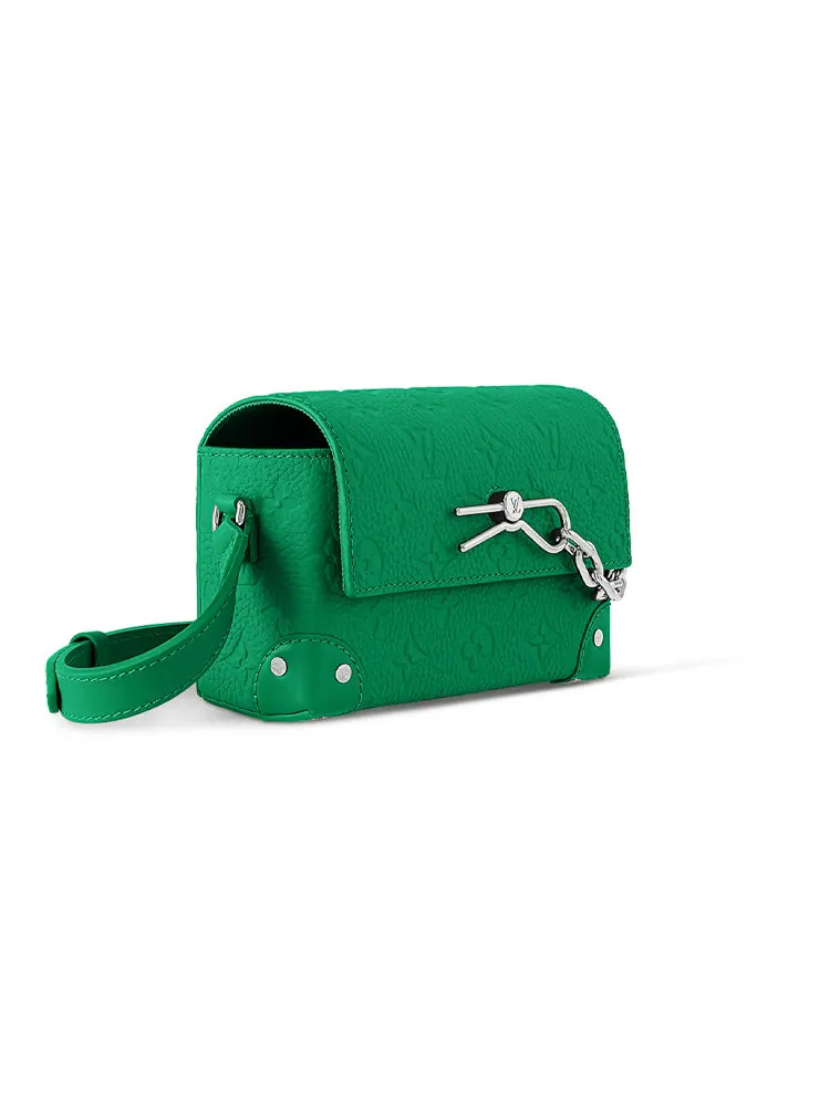 Louis Vuitton Steamer Wearable Wallet Monogram Taurillon Leather — изображение 2 из 6, зеленый