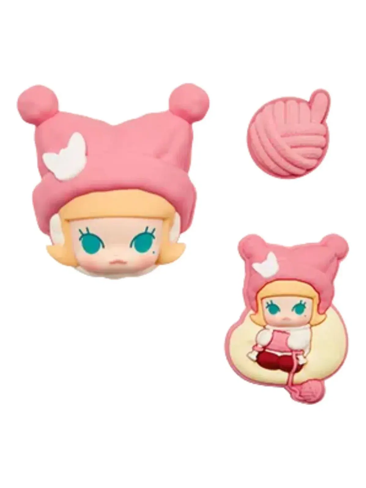 Декоративный брелок Pop Mart Pop Bean Fluffy and Cozy 'Вязаная шапочка Молли' PPMT-2511-0059-1011196987 — изображение 1 из 1