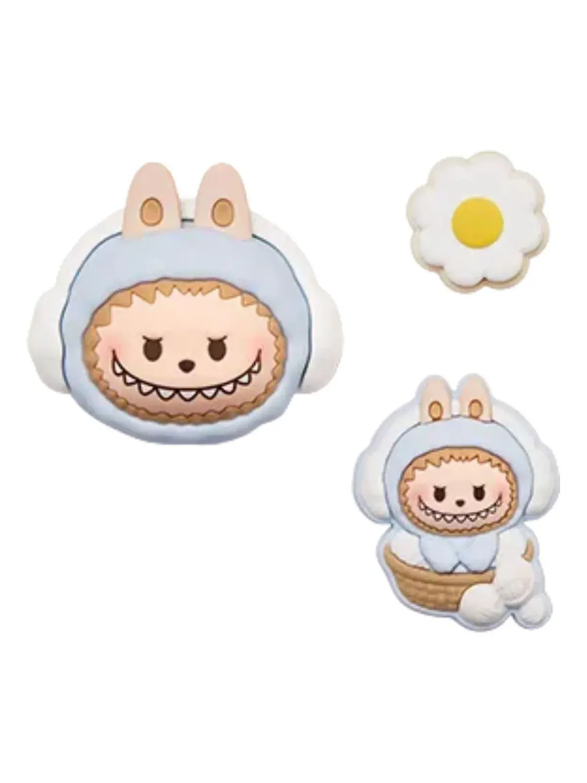 Декоративный брелок Pop Mart Pop Bean Fluffy and Cozy 'Labubu Toasty Snow Baby' PPMT-2511-0059-1011196989, мульти