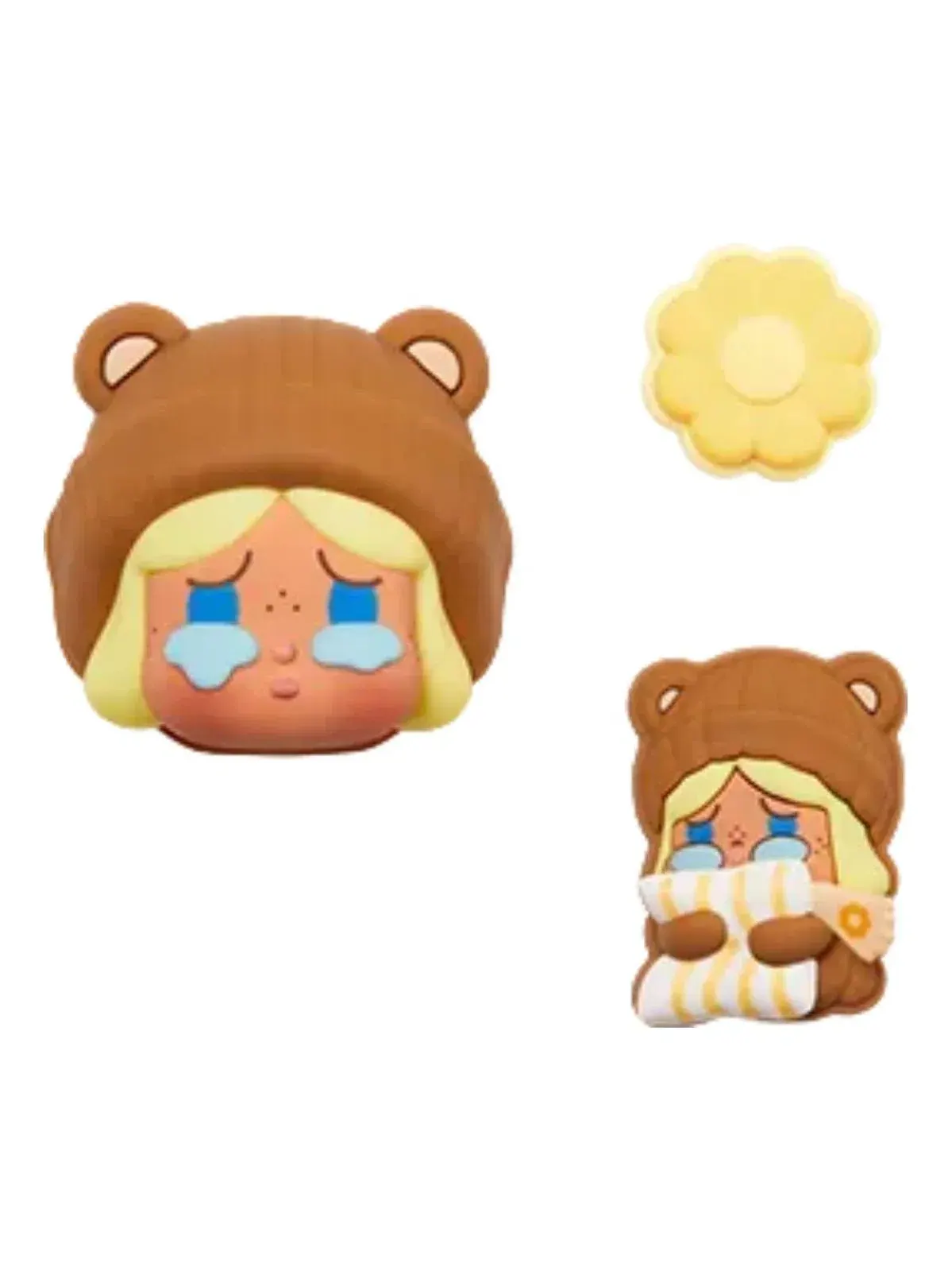 Декоративный брелок Pop Mart Pop Bean «Пушистый и уютный мишка-плакса» PPMT-2511-0059-1011196991 — изображение 1 из 1, мульти