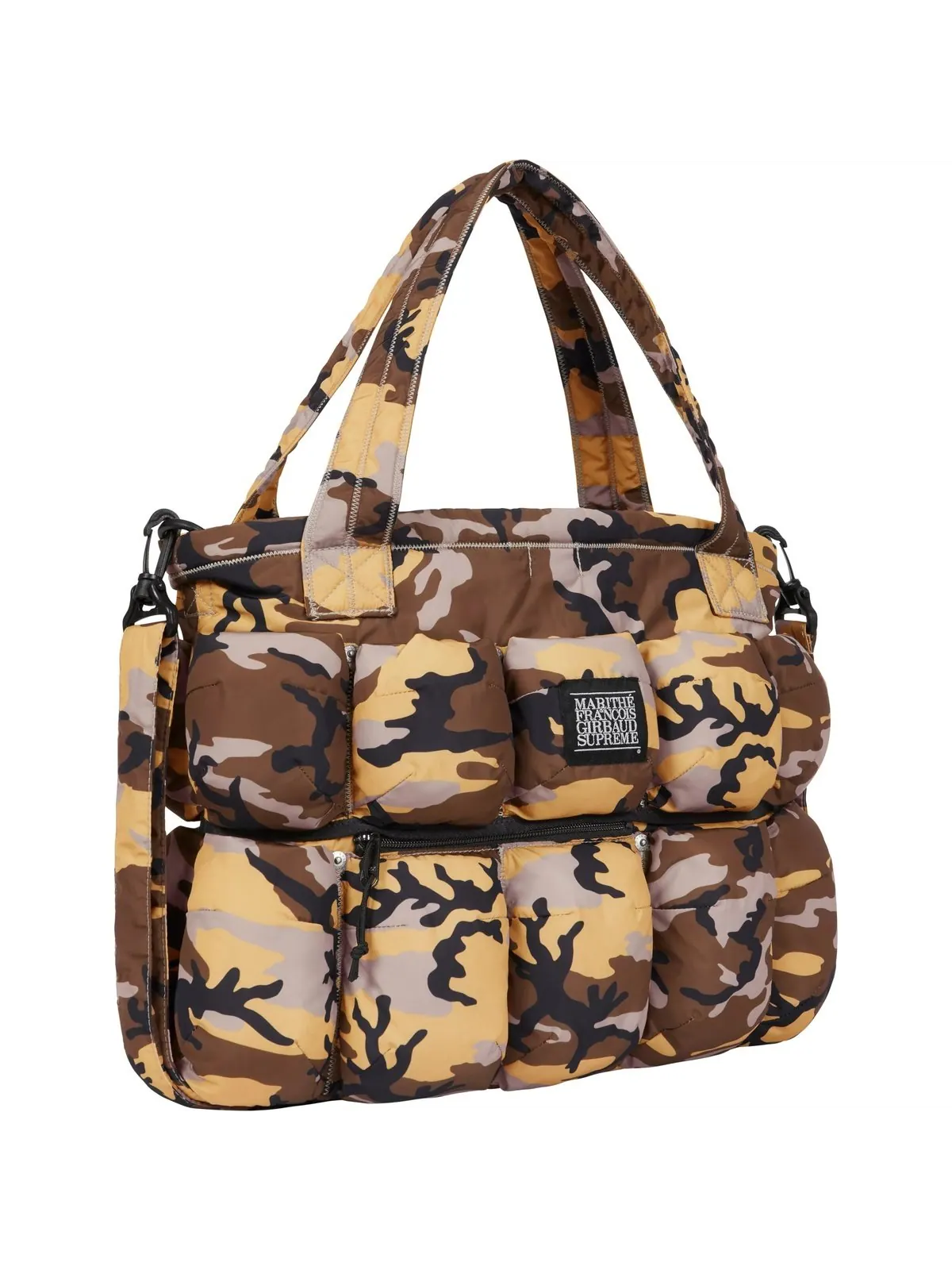 Сумка-тоут Supreme x Martithé + François Girbaud Pokachu Puffer Tote Bag SS25 'Camo' — изображение 2 из 4, камуфляж