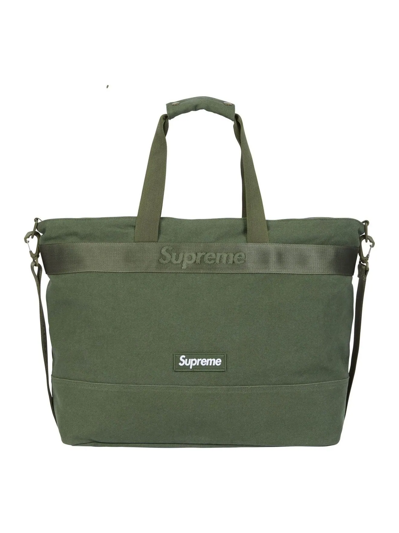 Сумка-тоут Supreme SS25 'Olive' — изображение 1 из 4, оливковый