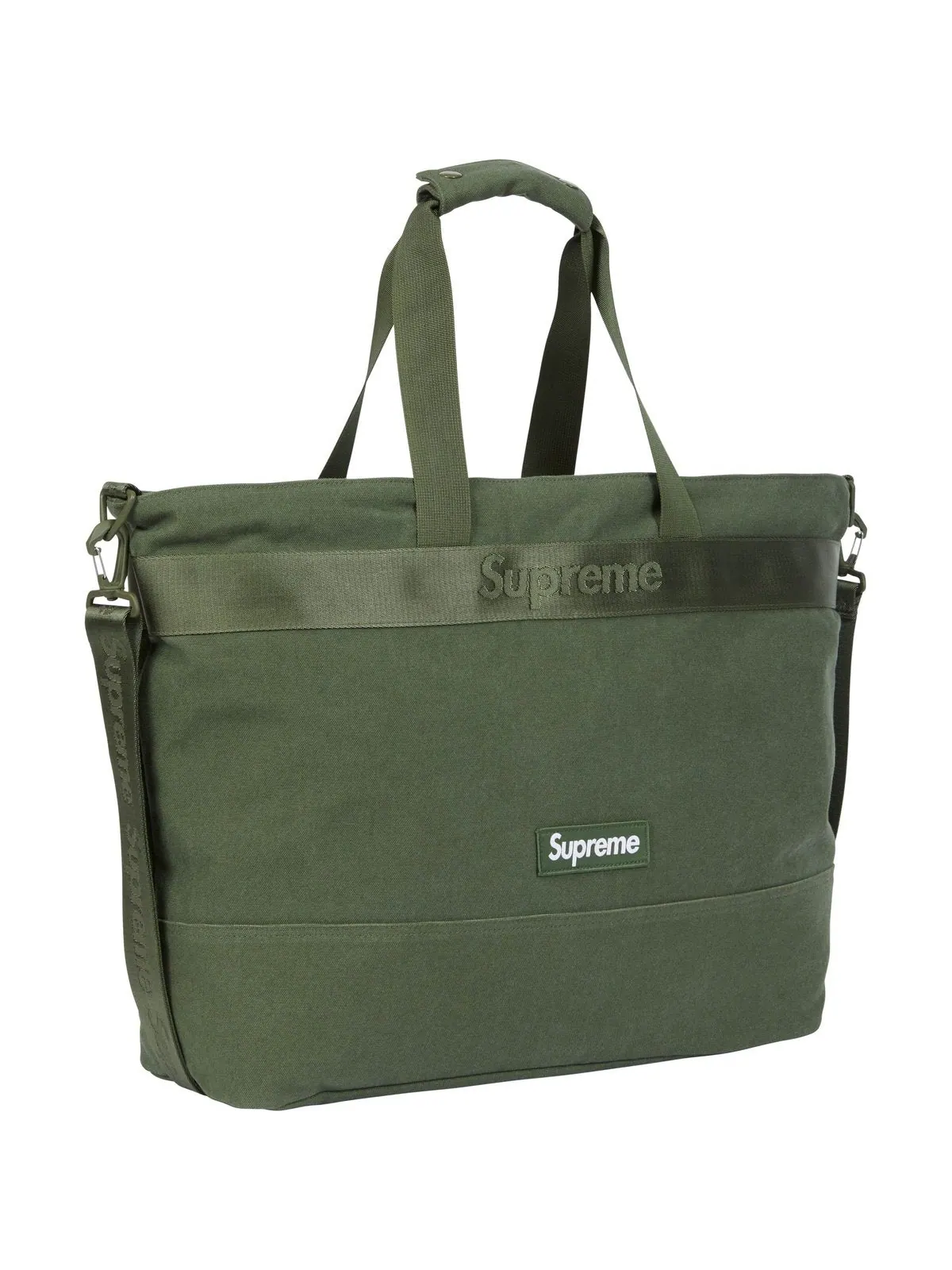 Сумка-тоут Supreme SS25 'Olive' — изображение 2 из 4, оливковый