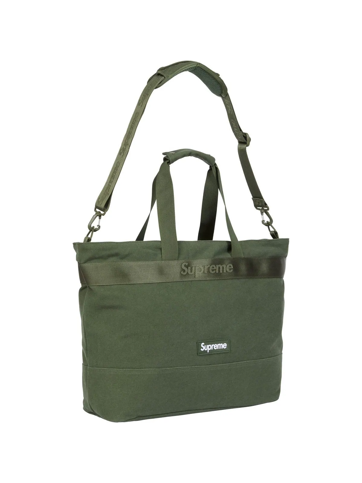 Сумка-тоут Supreme SS25 'Olive' — изображение 4 из 4, оливковый