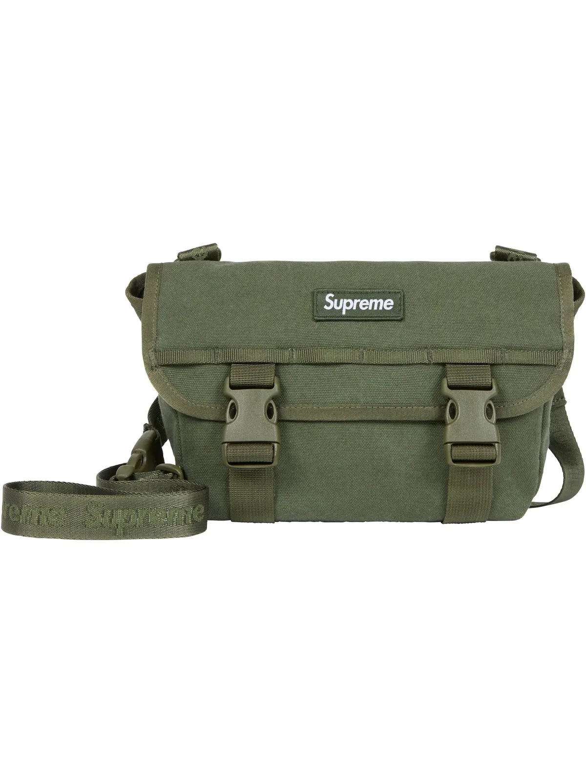 Мини-сумка-мессенджер Supreme SS25 'Olive' — изображение 2 из 2, оливковый