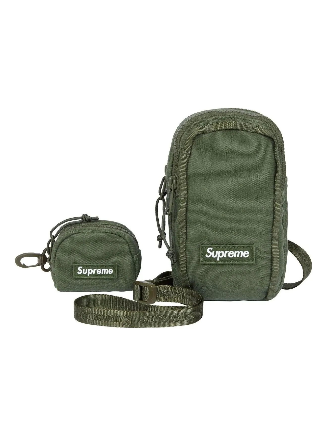 Сумка для фотоаппарата Supreme + мини-чехол SS25 'Olive' — 2