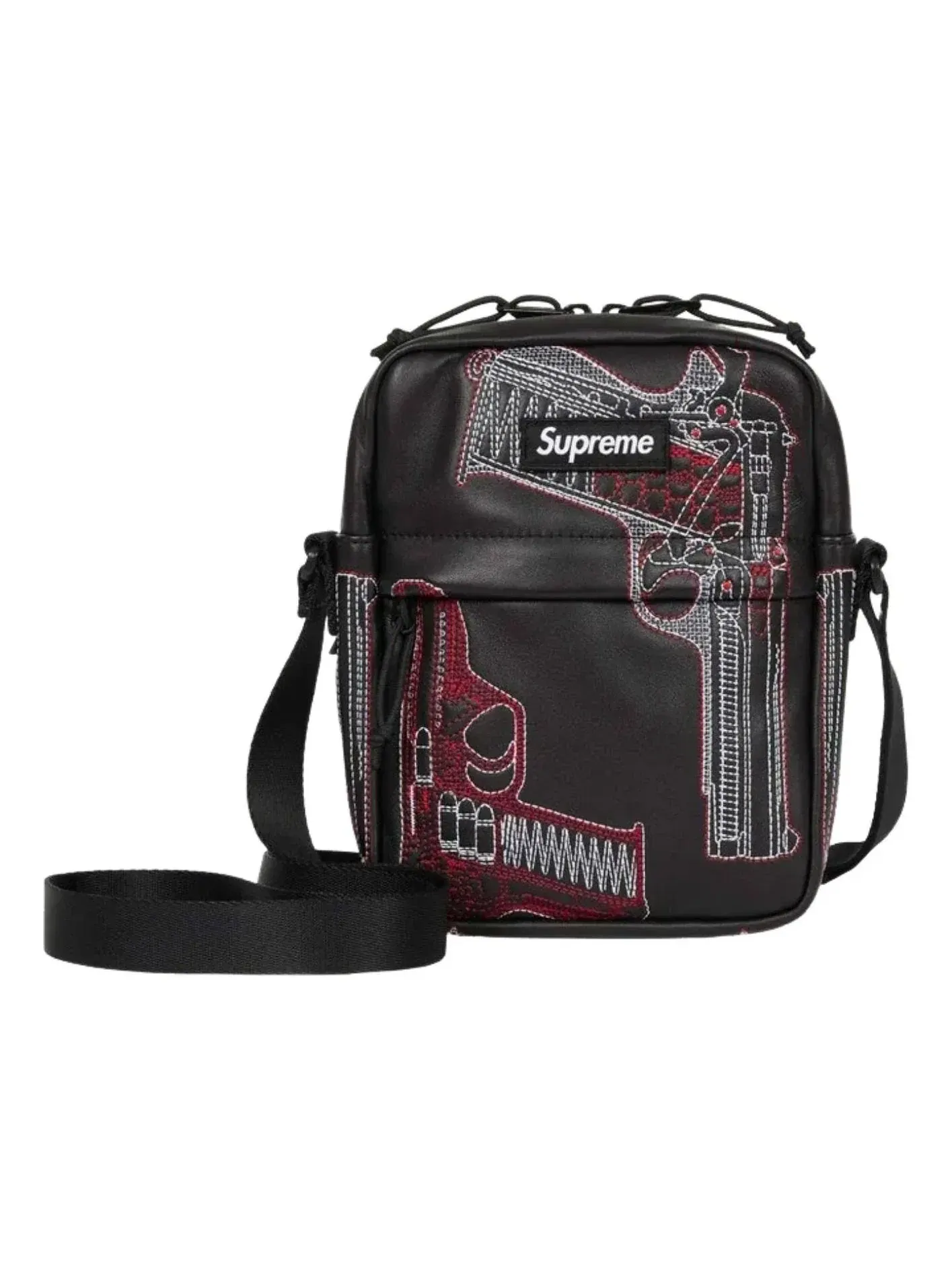 Мужская сумка через плечо с вышивкой Guns Supreme — 1