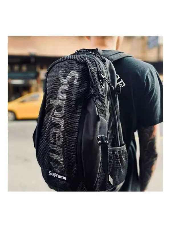 Сумка backpack 'black white' Supreme — 4