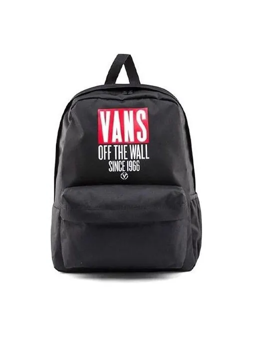 Сумка classics logo backpack 'black red white' Vans