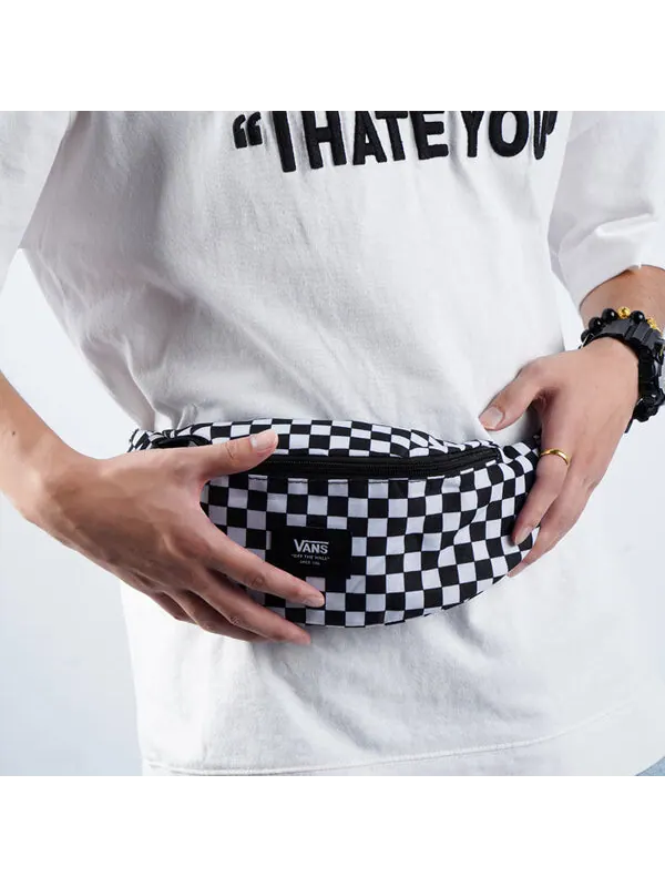 Сумка mini ward cross body bag 'black white' Vans — 4