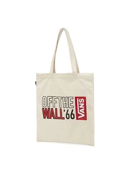 Сумка ap mid light tote bag 'beige red black' Vans