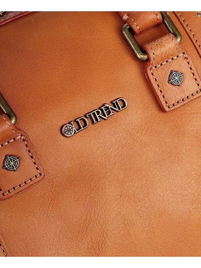 Женская сумка через плечо Mini Trunk из натуральной кожи OLD TREND — изображение 11 из 12, орех