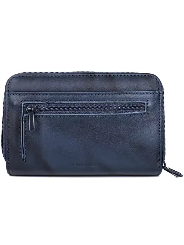 Женский кошелек Heiress Double Zip Organizer с двумя молниями Julia Buxton — изображение 4 из 5, темно-синий