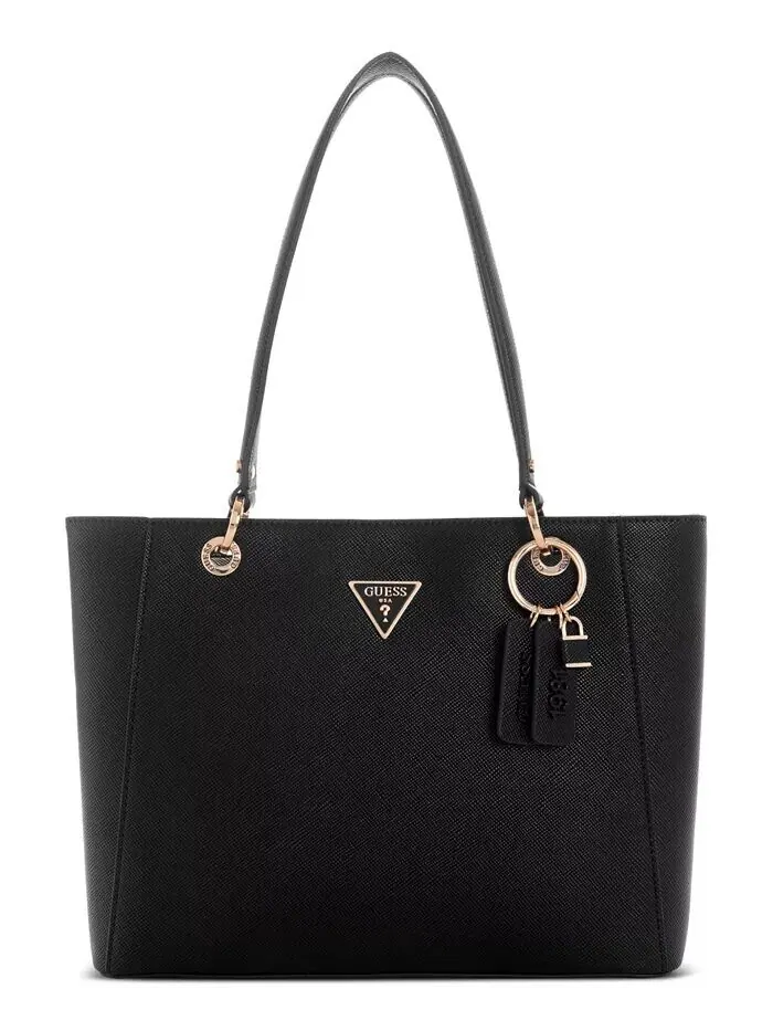 Сумка-тоут GUESS Noelle Medium с двумя отделениями — изображение 1 из 5, черный