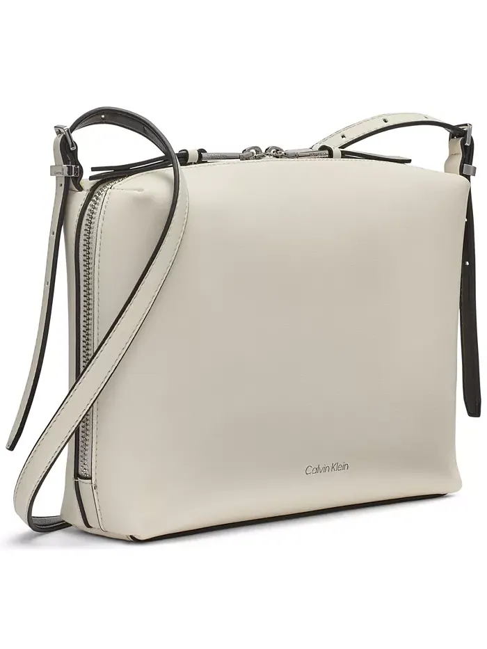 Белая сумка кросс-боди Calvin Klein Lowen Top — изображение 3 из 5, белый черный