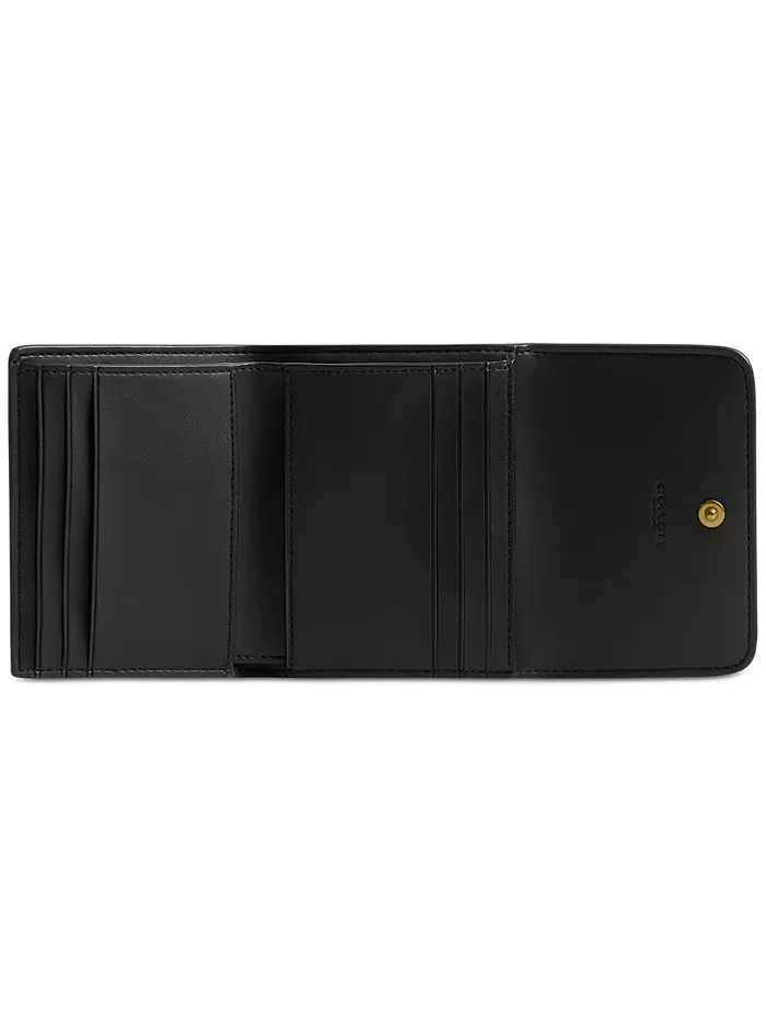 Кошелек Mila Small Leather Flap COACH — изображение 2 из 3, черный