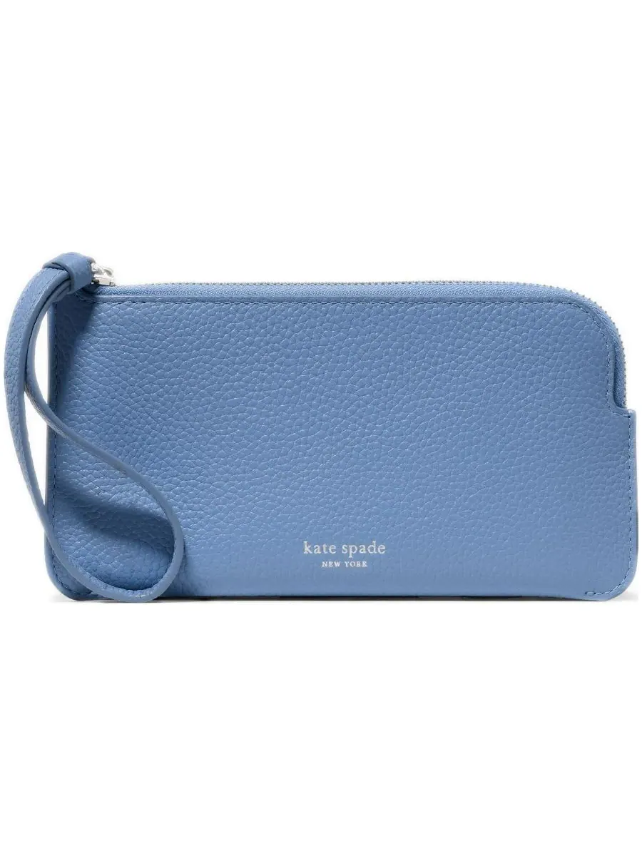 Карточный футляр Zippy из зернистой кожи Kate spade new york — изображение 1 из 3, синий