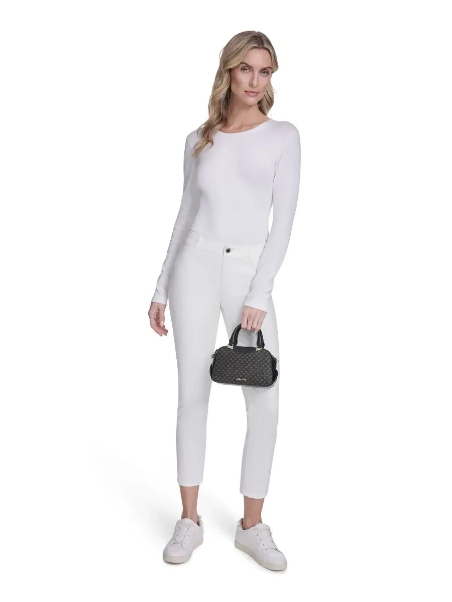 Сумка через плечо Akari Signature Medium Calvin Klein, коричневый/хаки/черный — изображение 6 из 6, коричневый хаки/черный