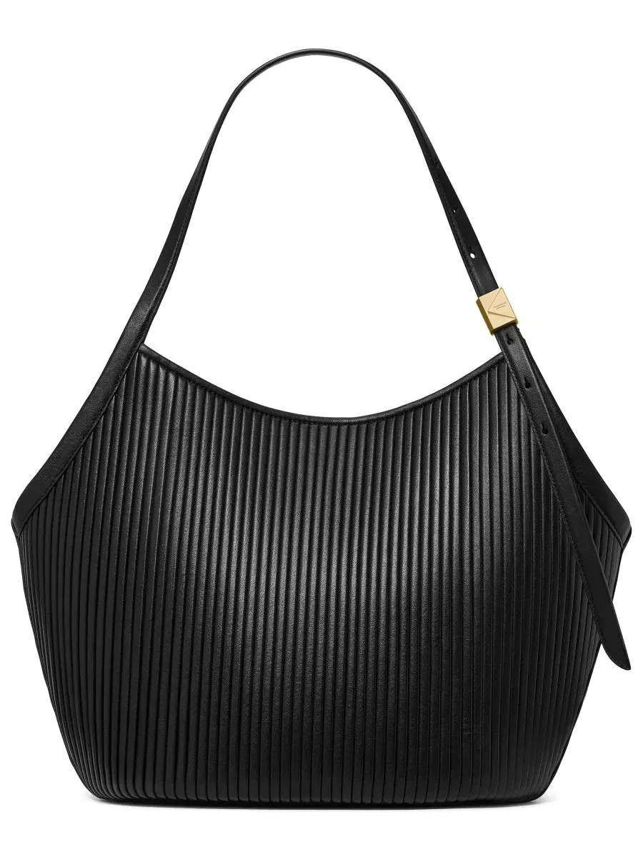 Сумка-шопер с плиссировкой Extra-Large, модель Deco Pleated Tulip kate spade new york — изображение 1 из 6, черный